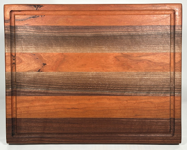 Striped Cutting Board with Juice Groove by Scott Levy, Image 1.