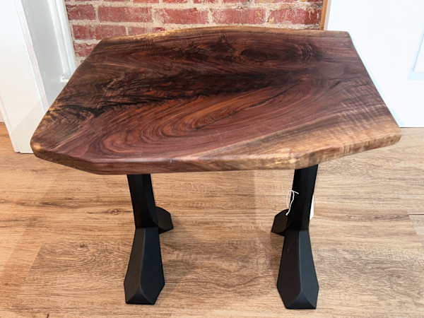 Black Walnut Side Table by Scott Levy, Image 1.