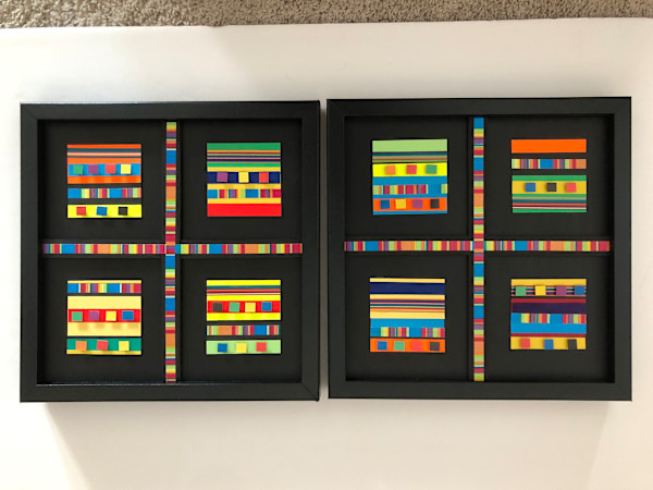 Razzle-Dazzle - Diptych by Donna Cariker