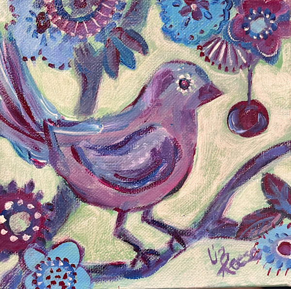 Purple birdie by Liz Reese, Image 1.