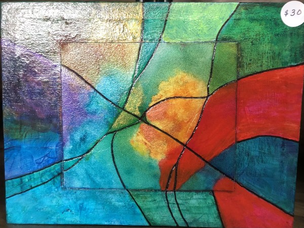 Multi-Colored Abstract I by Donna Cariker