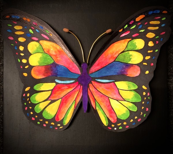 Multi-colored Butterfly by Donna Cariker