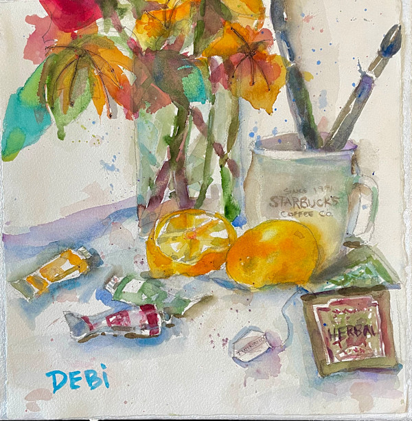 Blooms & Lemon with your tea? by Debi Carter, Image 1.