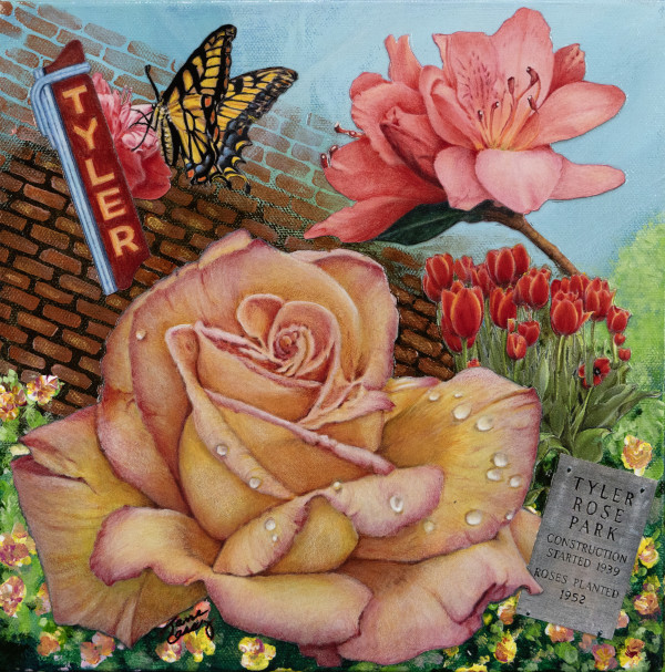 Tyler Roses Blooms and Bricks by Jane Casey