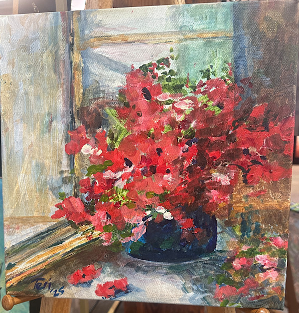 Poppy in a Window by Theresa Schiefer