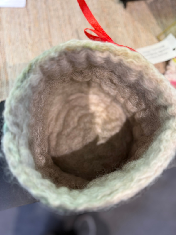 Felted bowl by Giselle Williams, Image 1.