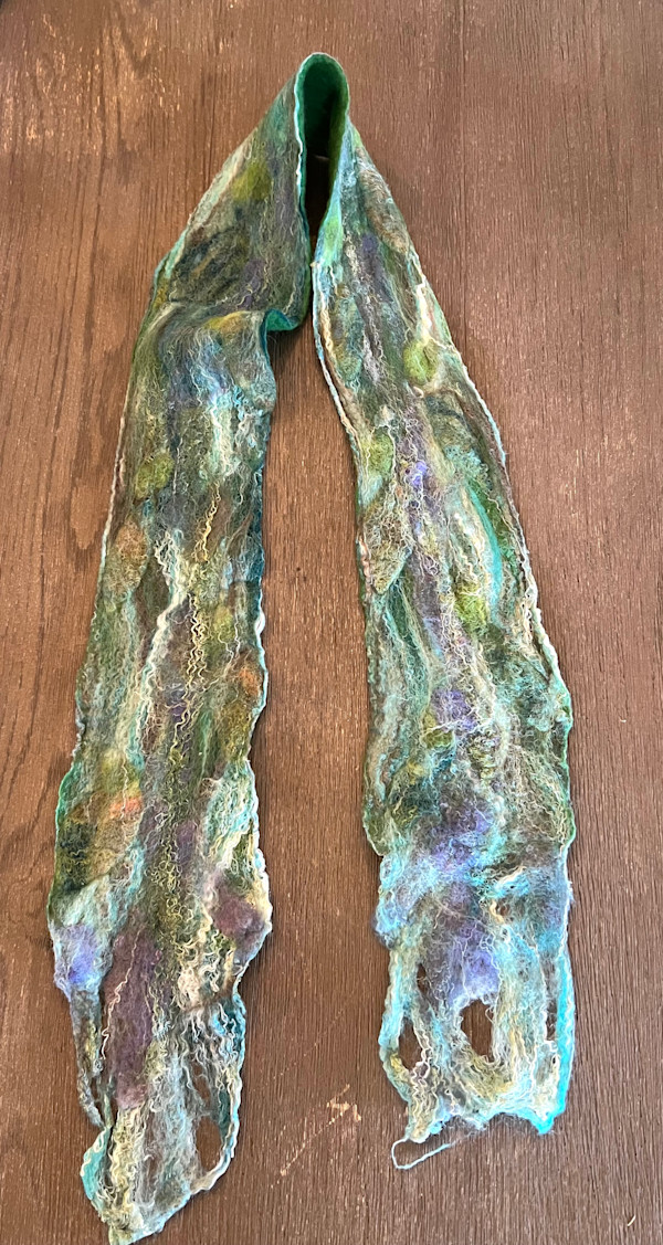 Felted scarf by Giselle Williams