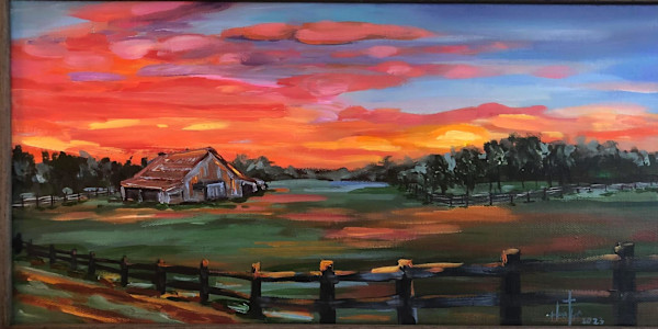 Evening Farm by Heather Burris