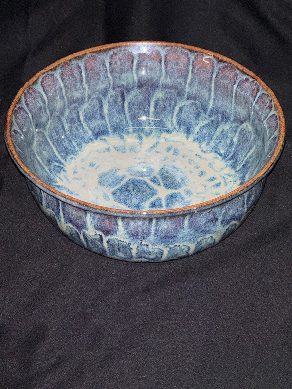 Serving Bowl- blue by Nicole Nalbach