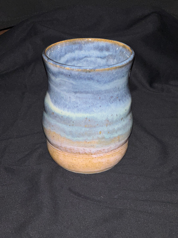 Shades of blue vase by Nicole Nalbach
