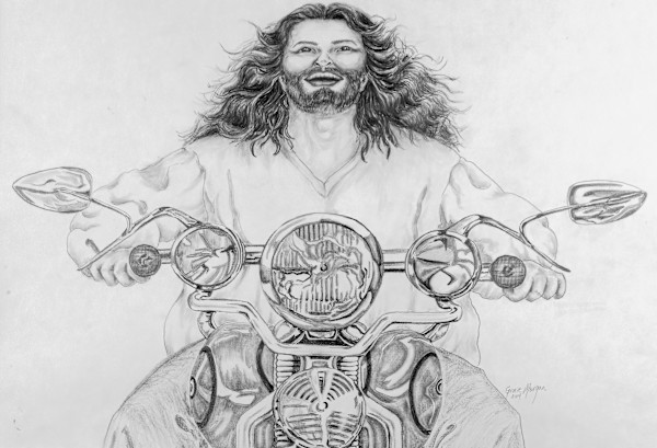 Jesus Having Fun by Genie Morgan