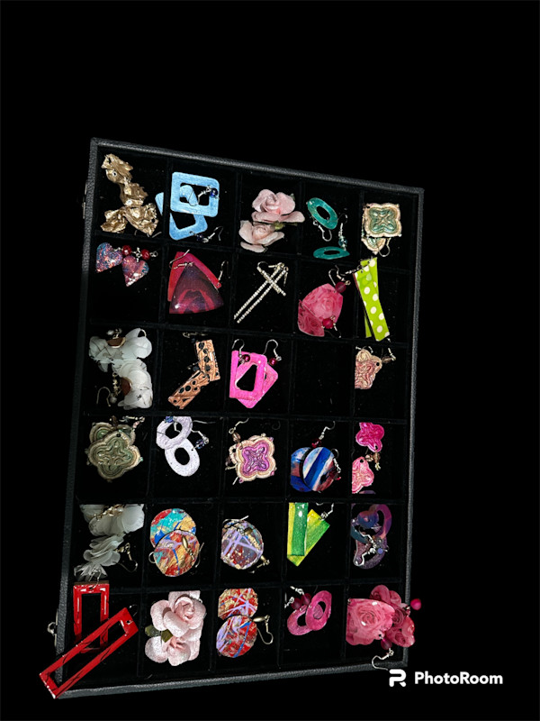 Colorful Earrings by Barbara Miller