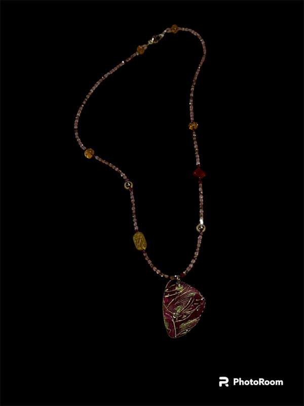 Rose Necklace by Barbara Miller