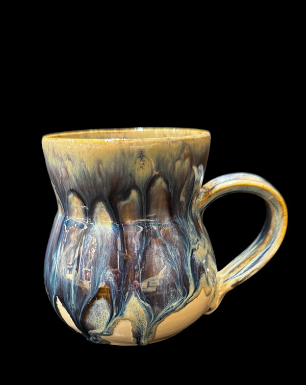 Blue Lightning Melt Mug by Nicole Nalbach, Image 1.