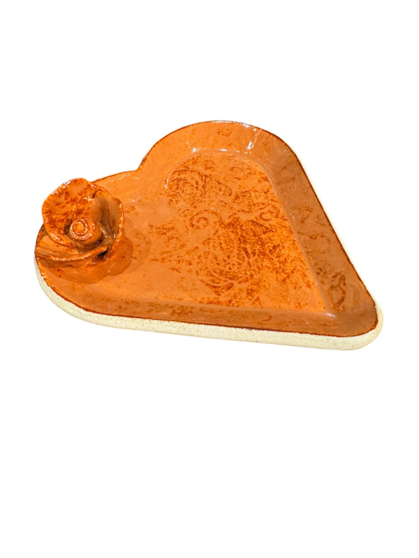 Heart and Rose Dish by Nicole Nalbach, Image 1.