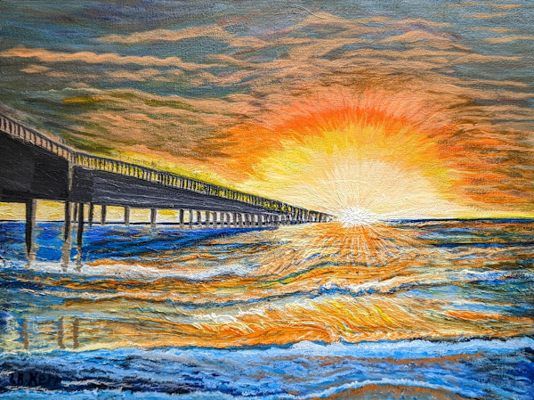 Pier to the sunrise by Lee Kerr