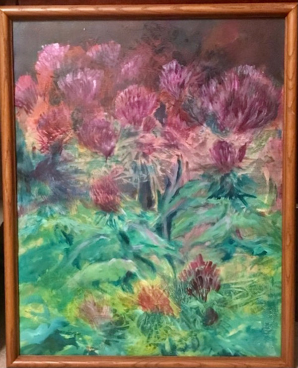 Scottish Thistles by Genie Morgan
