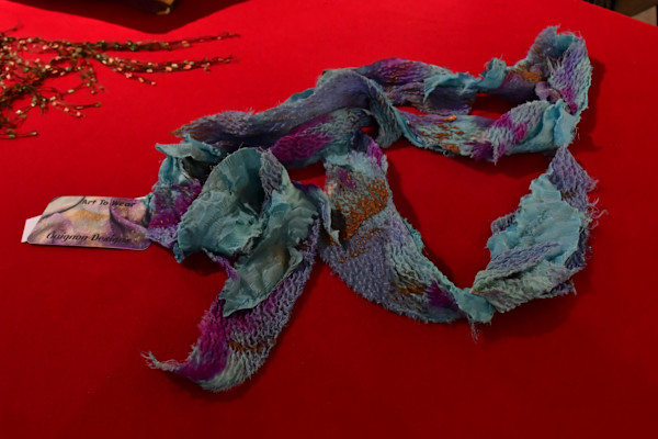 Silk Art Scarf by Grace Valery Guignon