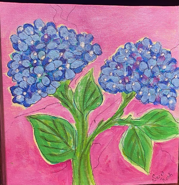 Blue Hydrangeas by Susie Robb