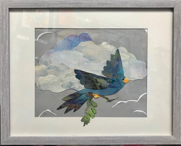 Blue Bird flight by Genie Morgan