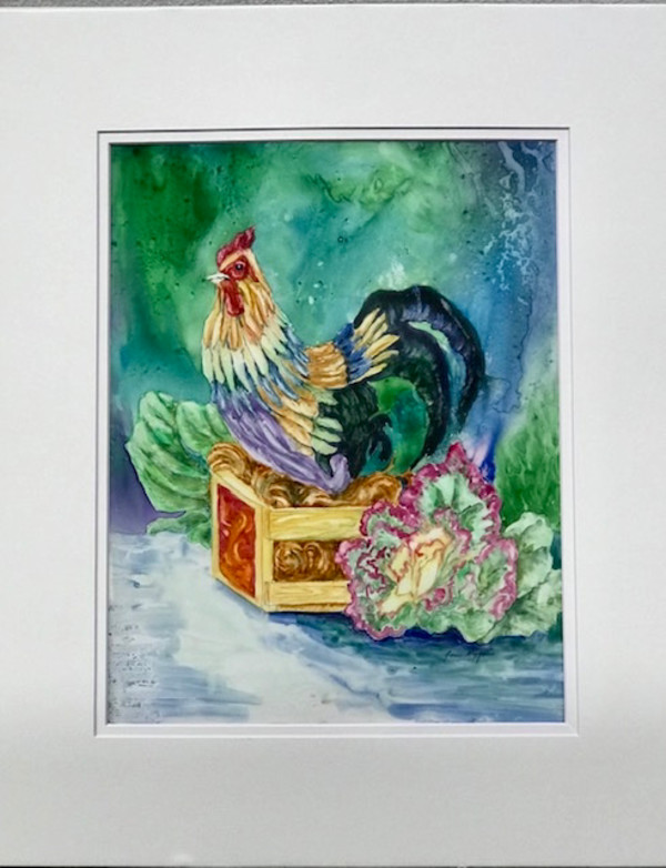 Rooster Still Life by Genie Morgan