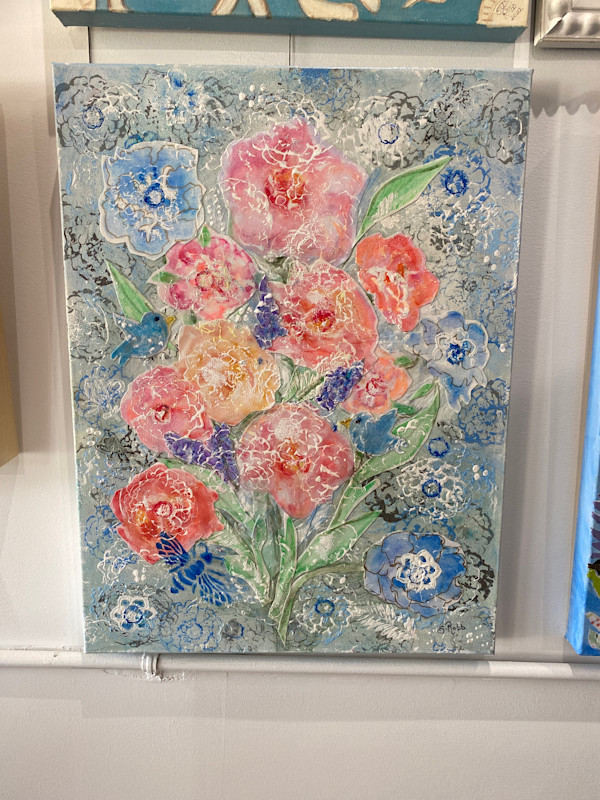 Summer flowers and lace by Susie Robb