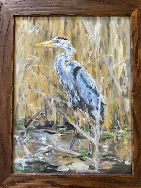 Blue Heron by Maureen Fuller