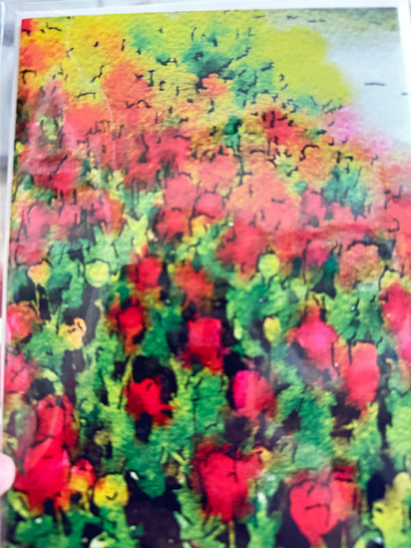 Tons of Tulips Greeting Card by Charrise Mccrorey