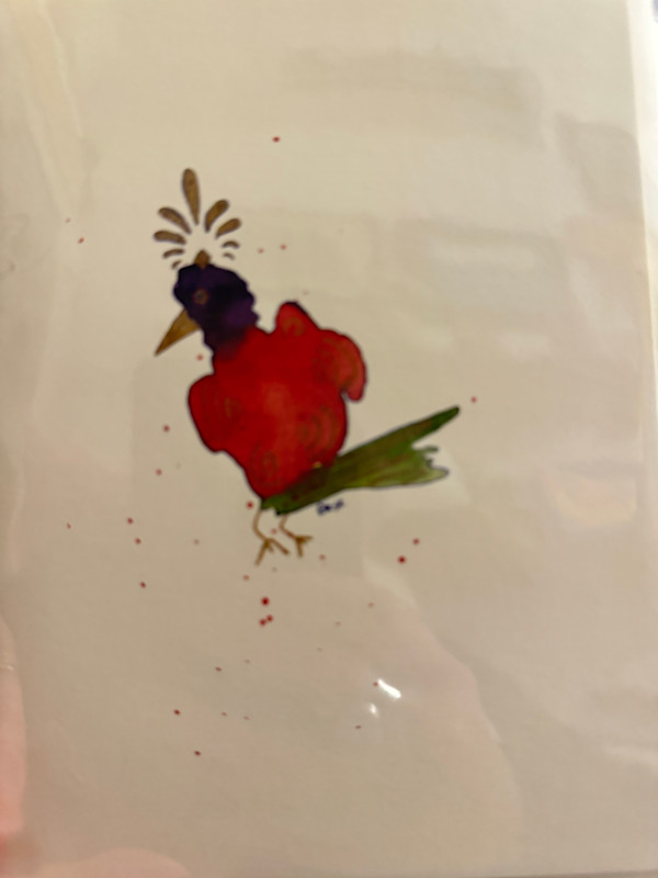 Royal Bird Greeting Card by Charrise Mccrorey