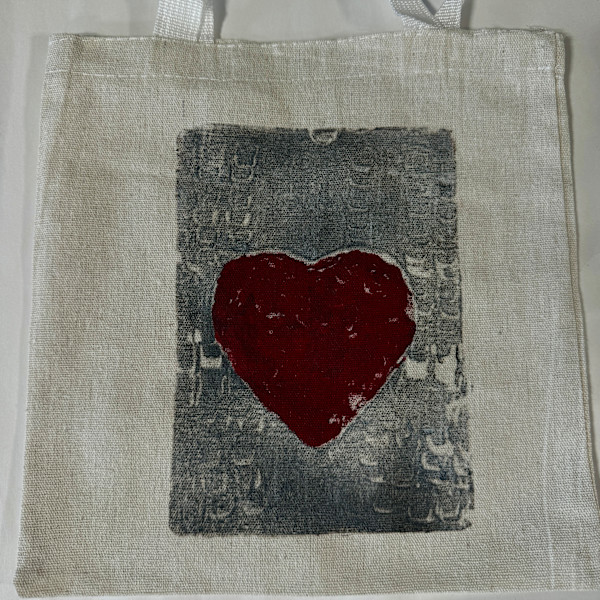 Hardened Heart Canvas Bag by Charrise Mccrorey