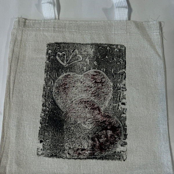 Heart to Heart Canvas Bag by Charrise Mccrorey