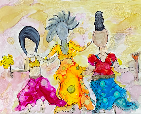 Tribal Women Dance by Charrise Mccrorey