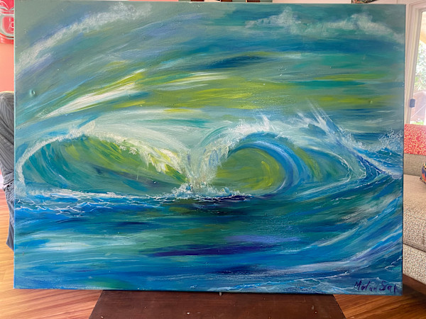 Big Green Wave by Michael Sean Degnan, Image 1.