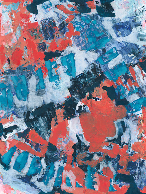 Orange & Blue Blitz by Kathryn Davies