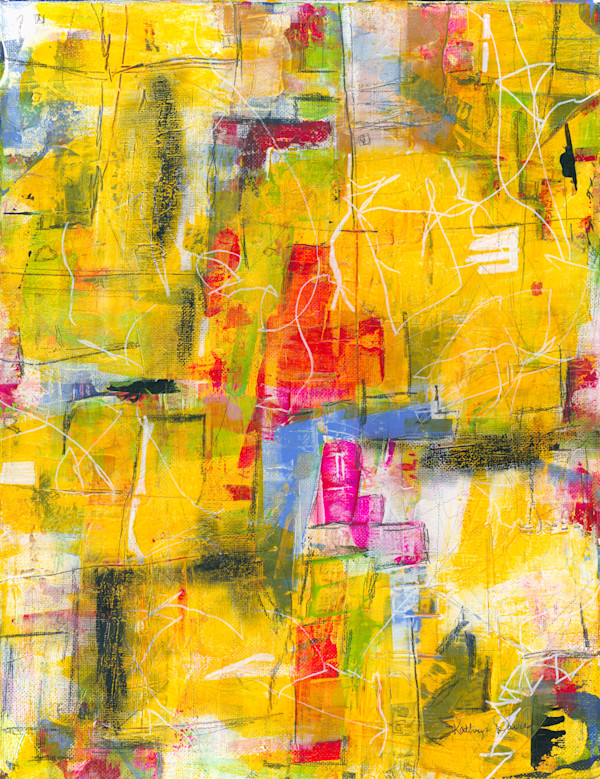 An Abstract Dance of Color by Kathryn Davies