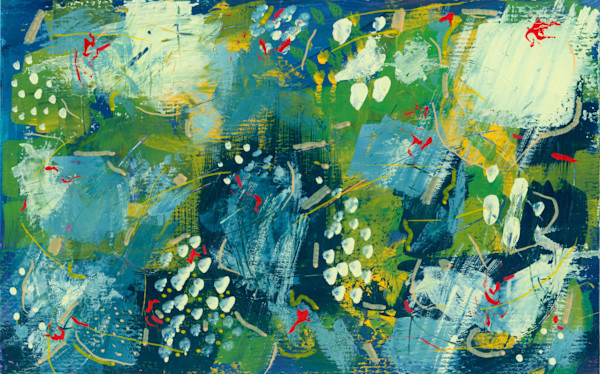 Morning Blue Hydrangeas by Kathryn Davies, Image 1.