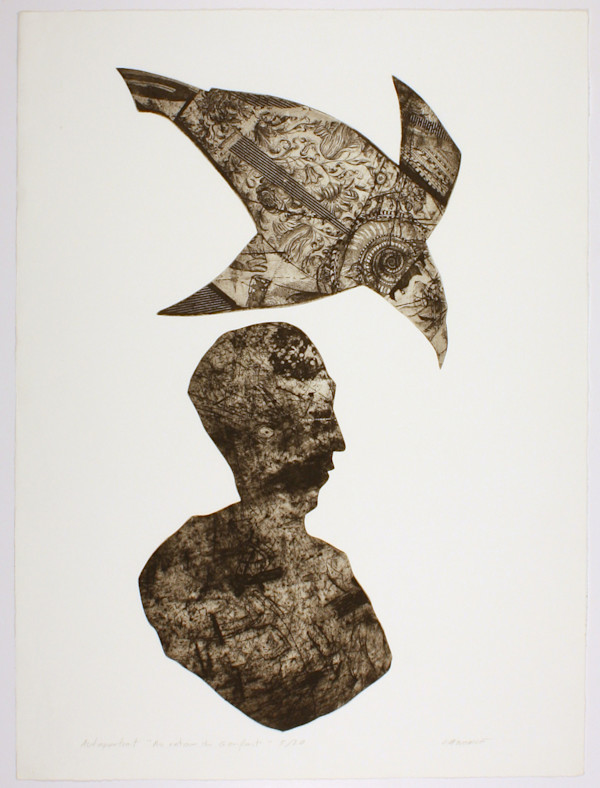 Autoportrait "au retour de l'enfant" by Michel Lancelot