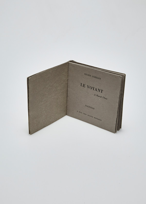 Le Voyant à Raoul Ubac by Lucien Scheller-A, julius Baltazar-L