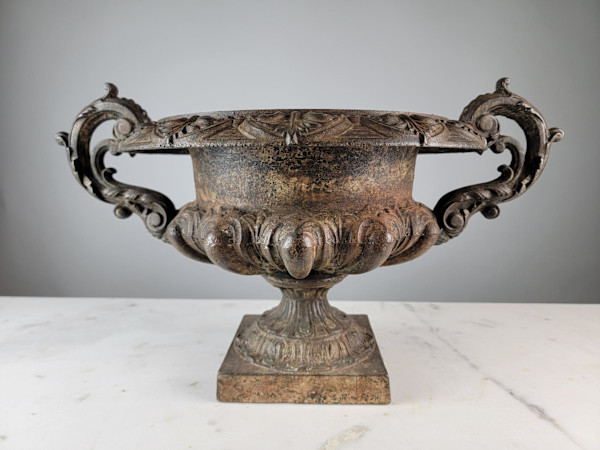 French Cast Iron Urn 10"x20"