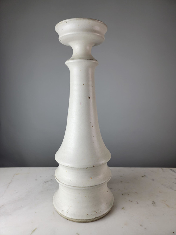 Handmade Potttery Candleholder 19.5"