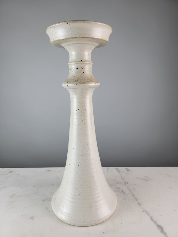 Handmade Potttery Candleholder 17.5"