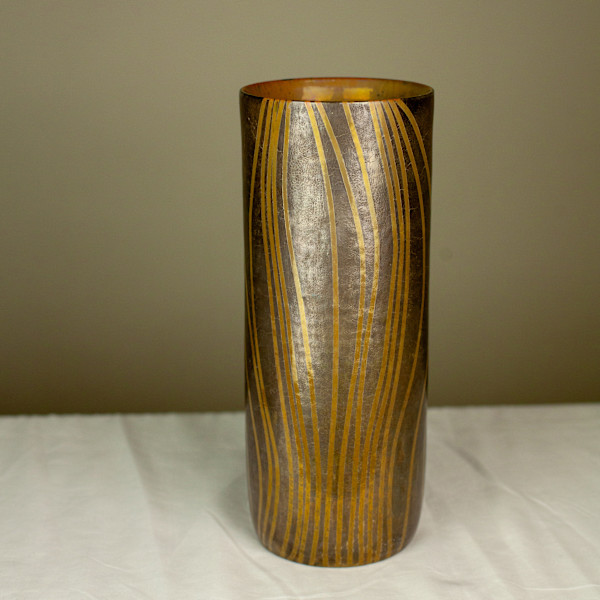 Luster Glaze Cylinder Vase by Richard Friewald, Image 2.