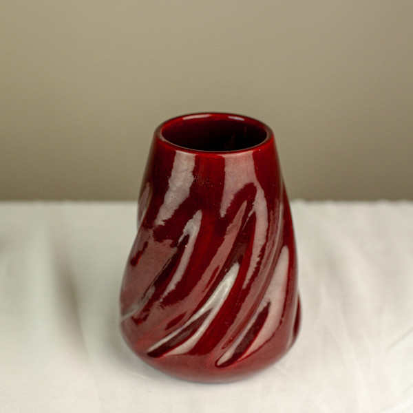 Sang de Boeuf Vase by Vallauris, Clement Massier, Image 1.
