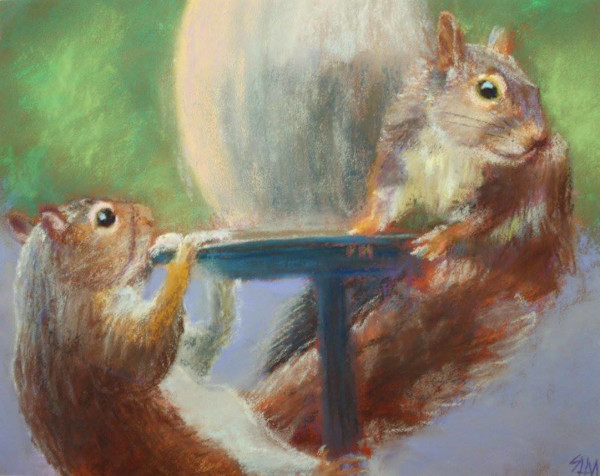 Friends Dining by Susan L Mueller