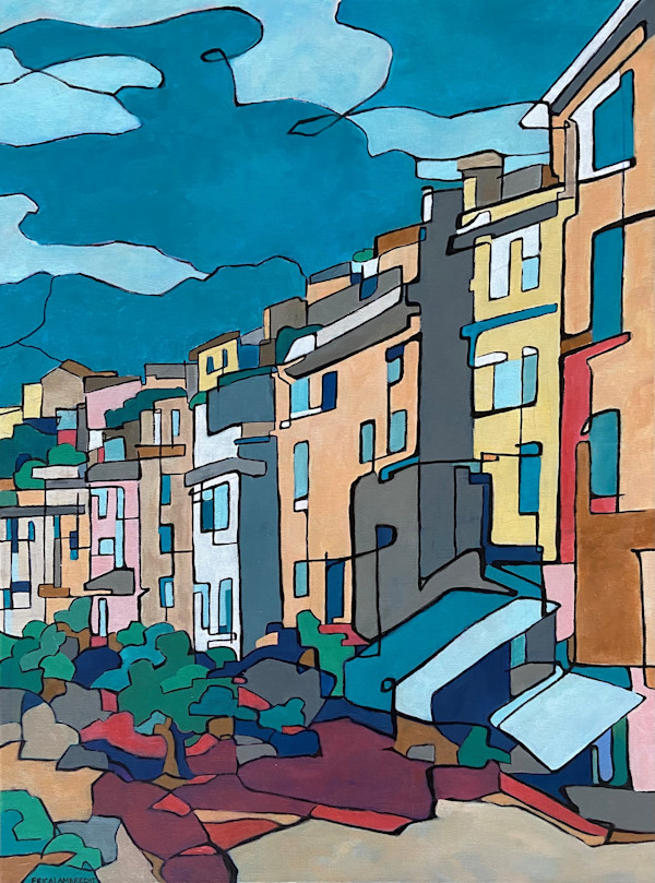 Cinque Terre Village by Erica Lambrecht