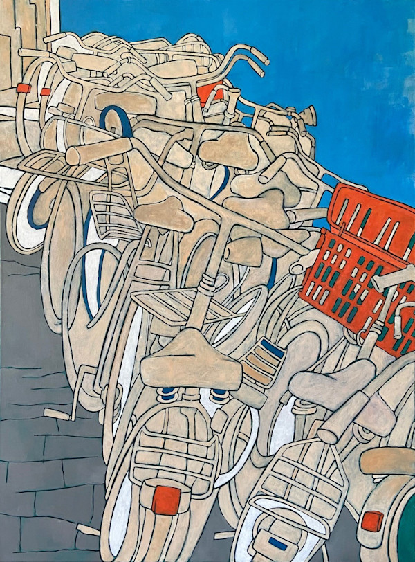 city bikes in Amsterdam (Stadsfietsen) by Erica Lambrecht