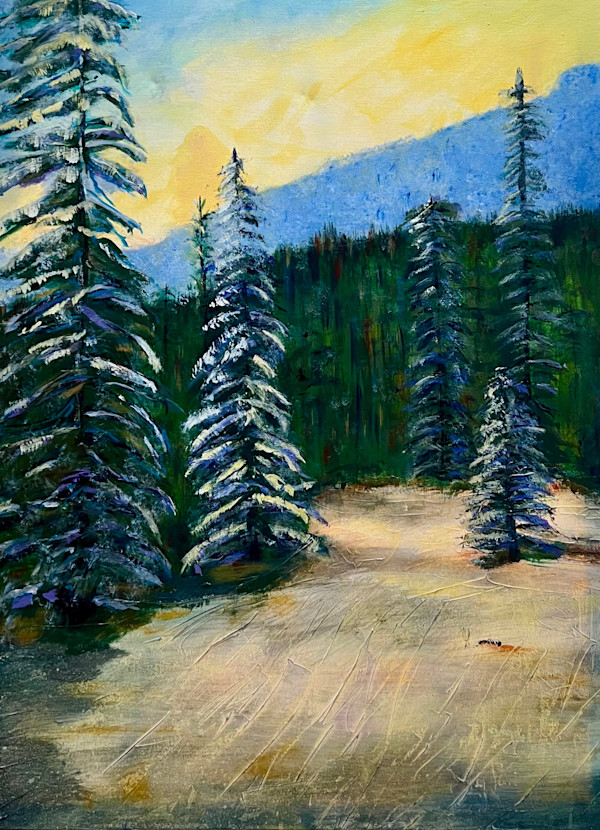 Blue Ridge in winter by Pamela Roberts