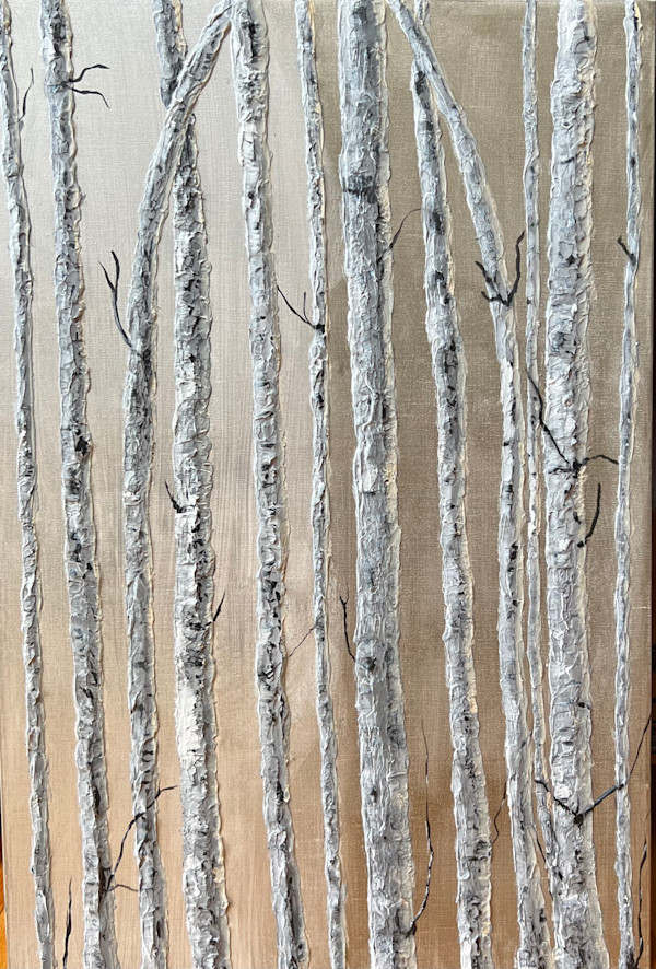 Pewter Aspen Splendor by Pamela Roberts