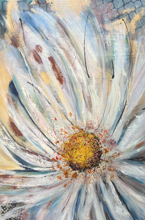 Vibrant Daisy Bloom by Pamela Roberts