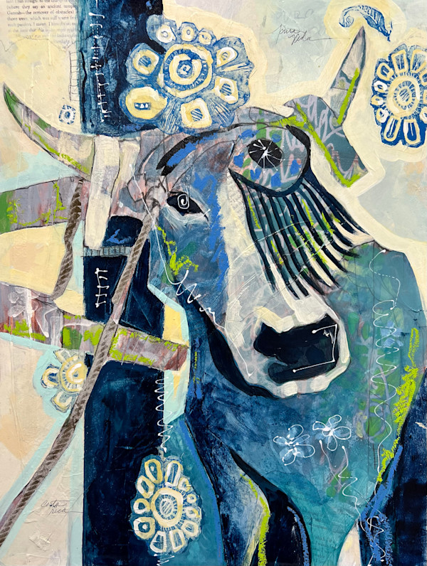 24 x 36 Costa Rica Ox Series: Blue Ox, edition image.
